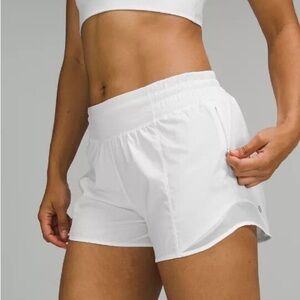 White lululemon running short